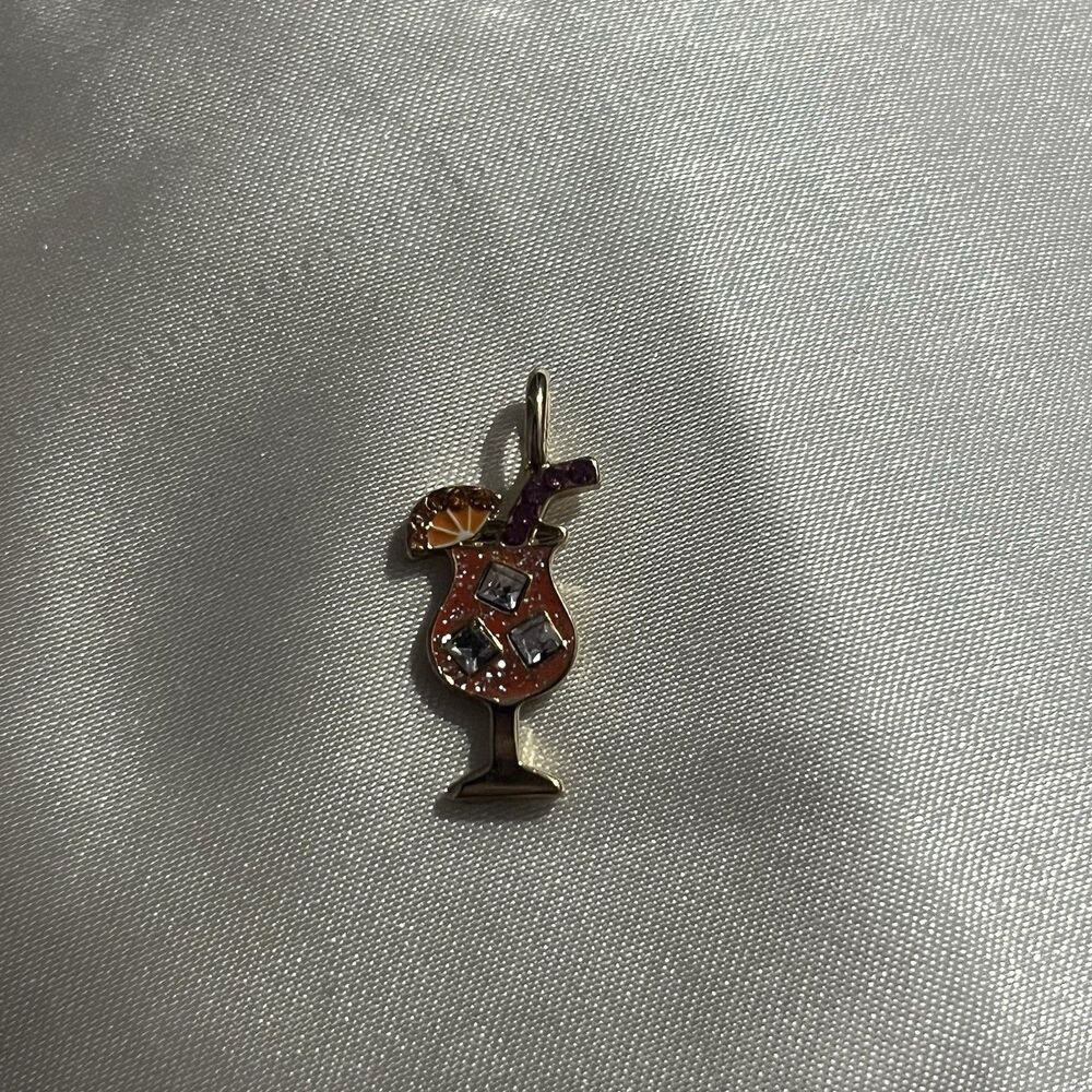 Baublebar Pina Colada Charm Rhinestone Glitter Enamel Jewelry Free Shipping NEW